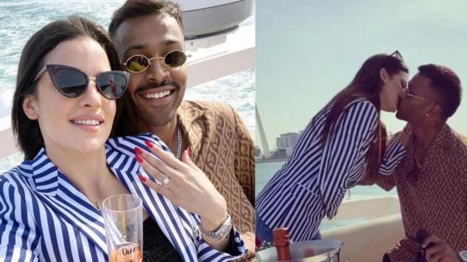 A romantic proposal on a yacht